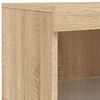 vidaXL Sideboard with LED Lights Sonoma Oak 41x37x100 cm