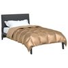 vidaXL Winter Duvet Gold 135 x 200 cm Satin and Microfiber