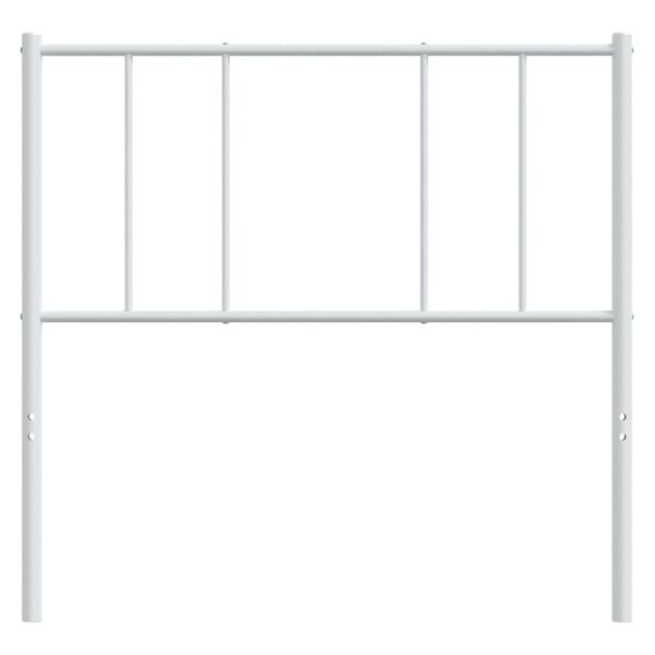 vidaXL Metal Headboard White 107 cm