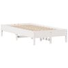 vidaXL Bed Frame without Mattress White 120x200 cm Solid Wood Pine