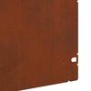 vidaXL Lawn Edgings 10 pcs Rusty 103 x 0.05 x 22 cm Weathering Steel