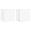 vidaXL TV Wall Cabinets 2 pcs White 40,5x30x40 cm Engineered Wood