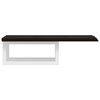 vidaXL Basin Shelf Wall Mounted Steel and Solid Wood Oak