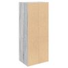 vidaXL Bookcase Grey Sonoma 31x24x77 cm Engineered Wood
