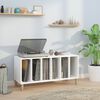vidaXL Record Cabinet High Gloss White 100x38x48 cm Engineered Wood