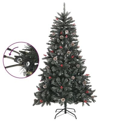 vidaXL Artificial Christmas Tree with Stand Green 150 cm PVC