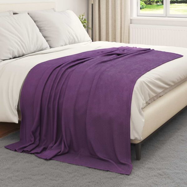 vidaXL Throw Blankets 24 pcs Purple 200 x 150 cm Fleece