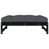vidaXL Garden Footstool Black 120x80 cm Solid Wood Pine
