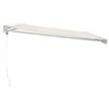 vidaXL Retractable Awning Cream 4.5x3 m Fabric and Aluminium