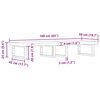 vidaXL Basin Shelf Wall Mounted Steel and Solid Wood Acacia
