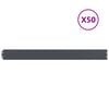 vidaXL Lawn Edgings 50 pcs Anthracite 10x103 cm Cold-rolled Steel