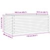 vidaXL Garden Planter 110x60x45.5 cm Solid Wood Douglas