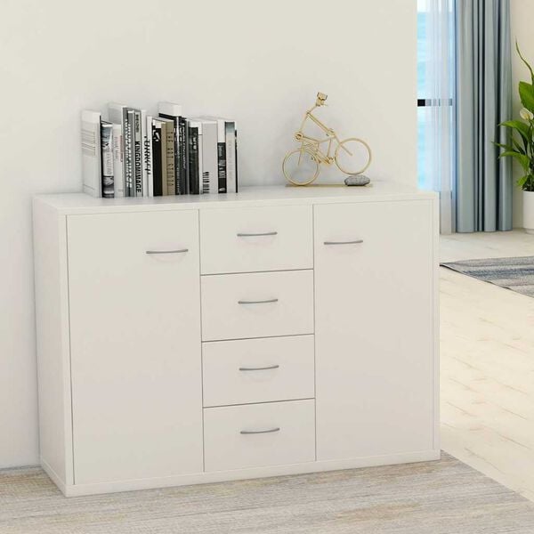 vidaXL Sideboard White 88x30x65 cm Engineered Wood