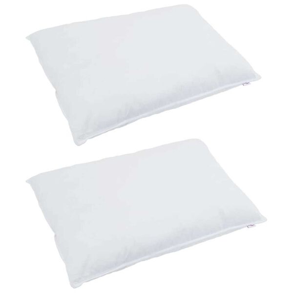 vidaXL Pillow with Pillow 2 pcs White 70 x 90 cm Cotton