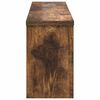 vidaXL Wall-Mounted Coat Rack with Shelf Smoked oak 75 x 16 x 26 cm