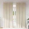 vidaXL Blackout Curtains 2 pcs Cream 140 x 245 cm Velvet
