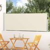 vidaXL Patio Retractable Side Awning 100x300 cm Cream