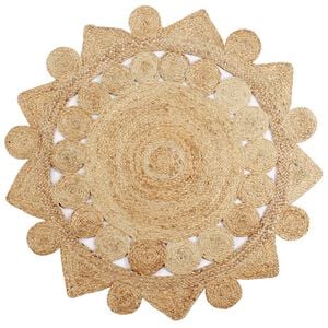 vidaXL Handmade Rug Braided Jute 150 cm