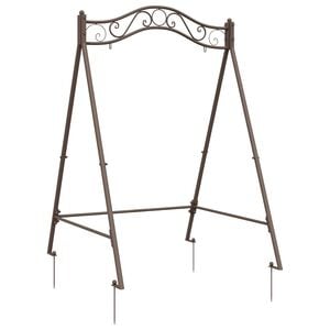 vidaXL Swing Frame Antique Brown 113 x 121.5 x 168 cm Steel