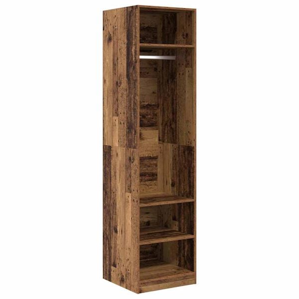 vidaXL Wardrobe with Storage Old wood Engineered Wood