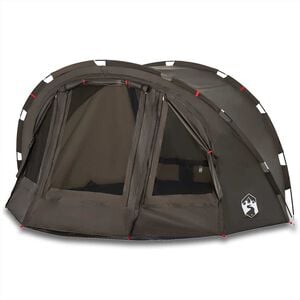 vidaXL Fishing Tent 2-Person Brown Waterproof