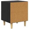 vidaXL Bedside Cabinet Black Oak 40 x 35 x 47 cm Engineered Wood