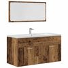 vidaXL 3 Piece Bathroom Furniture Set Old Wood Engineered Wood