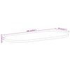 vidaXL Table Top 100x50x3.8 cm Oval Solid Wood Mango