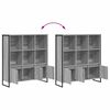 vidaXL Book Cabinet 2 pcs Grey Sonoma 99.5 x 30 x 108 cm