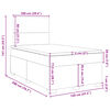 vidaXL Box Spring Bed with Mattress Light Grey 120x200 cm Velvet