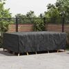 vidaXL Furniture Cover Plain Black 300 x 200 x 90 cm 600D