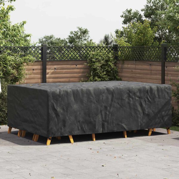 vidaXL Furniture Cover Plain Black 300 x 200 x 90 cm 600D
