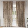 vidaXL Velvet Curtains 2 pcs Champagne 225 x 140 cm Velvet
