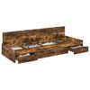 vidaXL Bed Frame with Headboard Old Wood 70 x 190 cm Engineered Wood