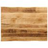 vidaXL Table Top Live Edge 70x60x3.8 cm Solid Wood Rough Mango