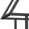 vidaXL Firewood Rack Black 50x25x60 cm Cold-rolled steel