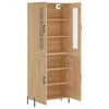 vidaXL Highboard Sonoma Oak 69.5x34x180 cm Engineered Wood