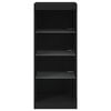 vidaXL Sideboard with LED Lights Black 41x37x100 cm