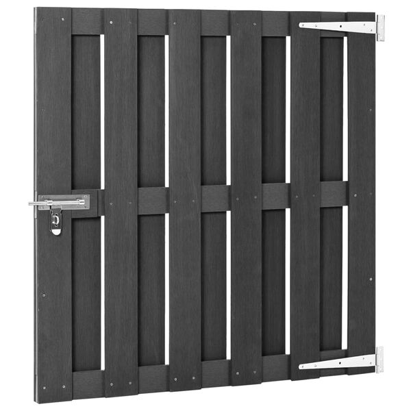 vidaXL Garden Gate WPC 100x100 cm Grey