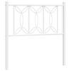 vidaXL Metal Headboard White 90 cm