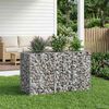 vidaXL Gabion Raised Bed Silver 130 x 50 x 80 cm Galvanised Steel
