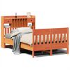 vidaXL Bed Frame without Mattress Wax Brown 120x200 cm Solid Wood Pine