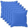 vidaXL Cushion Cover 6 pcs HOUTEN Royal Blue 65 x 65 cm Polyester