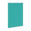 vidaXL Pleated Blind Petrol Green 95x100 cm Fabric Width 94.4 cm Polyester
