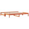 vidaXL Day Bed with Trundle without Mattress Wax Brown 80x200 cm