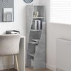 vidaXL Corner Cabinet Concrete Grey 32x32x140cm Engineered Wood