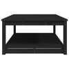 vidaXL Garden Table Black 121x82.5x45 cm Solid Wood Pine