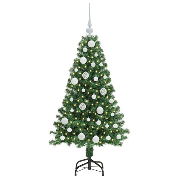 vidaXL Artificial Christmas Tree with 150 LEDs with Stand Green 120 cm