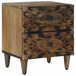 vidaXL Bedside Cabinet Brown 40 x 33.5 x 46 cm Solid Mango Wood