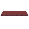 vidaXL Manual Retractable Awning Burgundy 500x350 cm